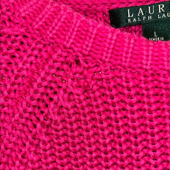 Lauren Ralph Lauren Women's Pink Sweater - Picture 5 of 6
